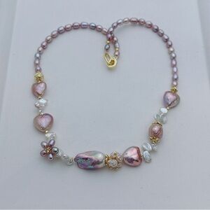 X809 Handmade High End Freshwater Baroque Pearl Necklace